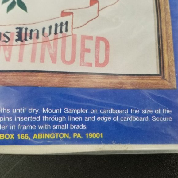 Needles Point Art American Eagle 117 Printed Belgian Linen Only E Pluribus Unum - Picture 9 of 9